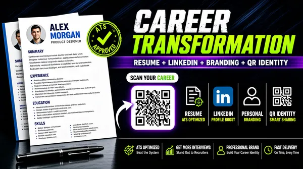 ATS Approved Resume Career Transformation Poster