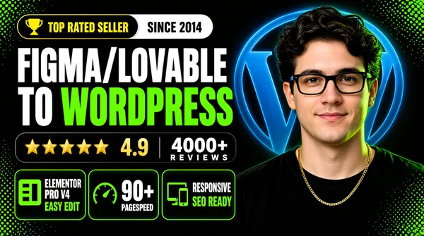Fiverr Pro Gig Banner WordPress Developer