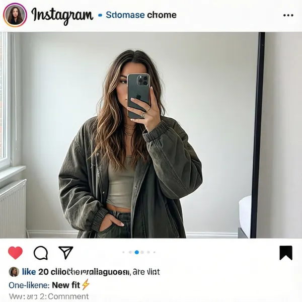 Street Style Mirror Selfie