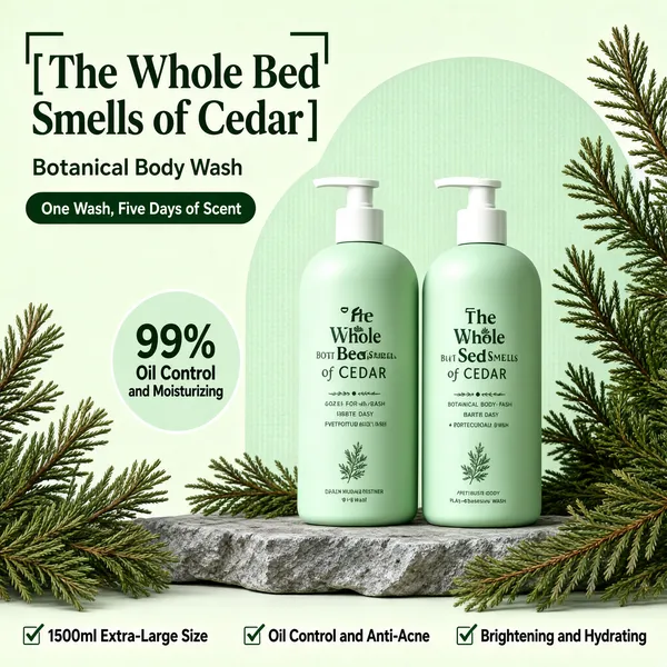Botanical Cedar Body Wash Product Shot