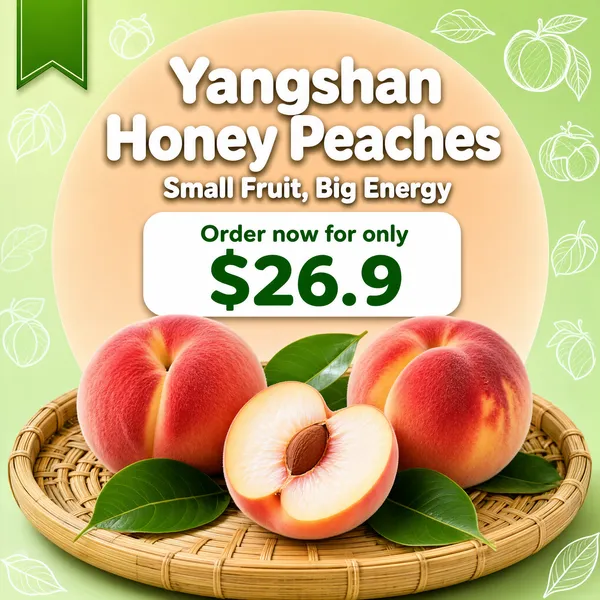 Yangshan Honey Peaches Fresh Fruit Promo