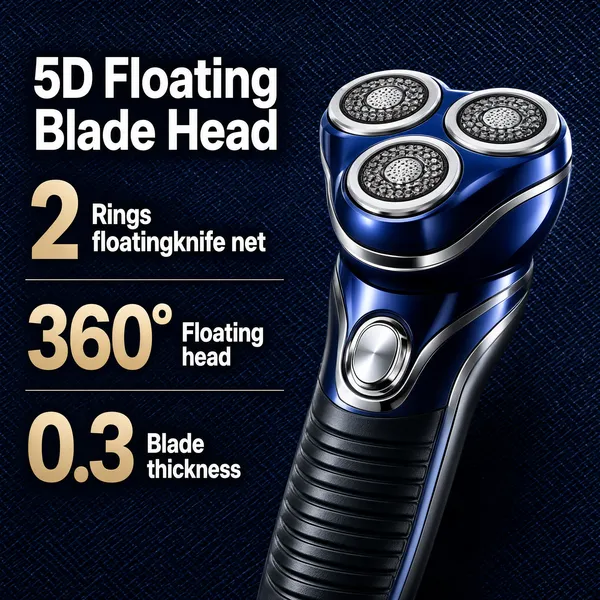5D Floating Blade Electric Shaver Product Shot