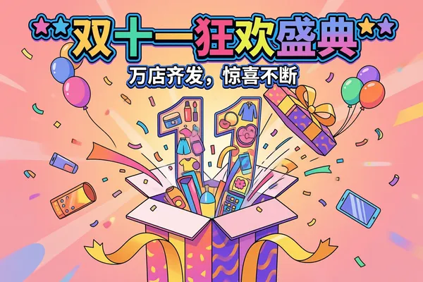 Double Eleven Shopping Festival Poster