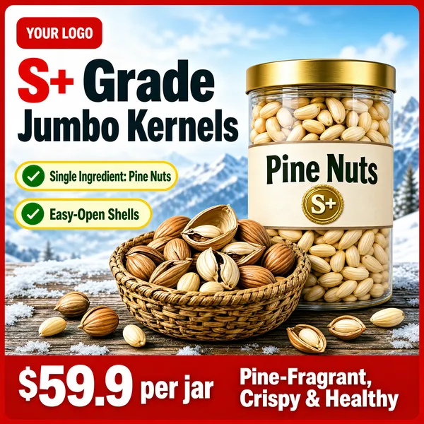 S+ Grade Jumbo Pine Kernels