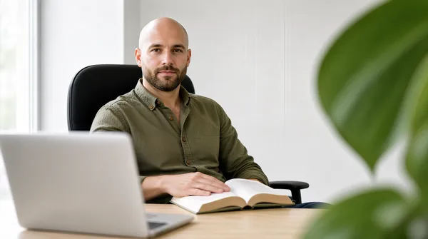 Professional Man at Office Desk