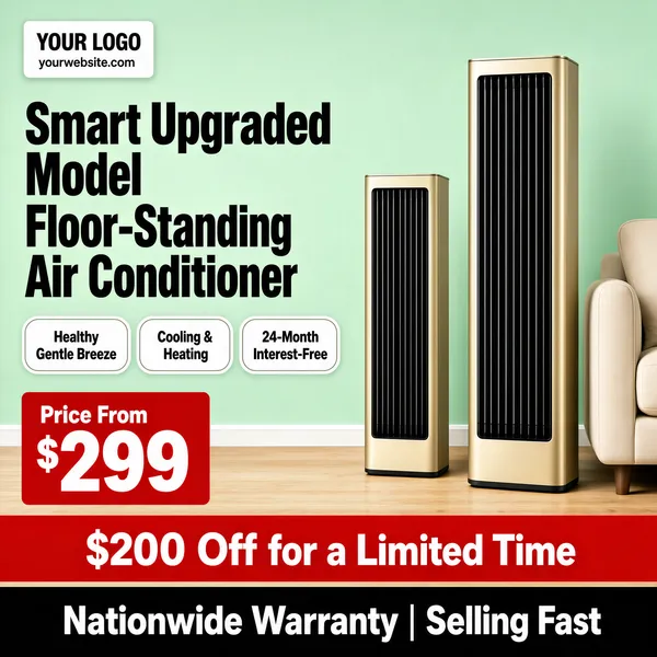 Smart Floor-Standing Air Conditioner Deal