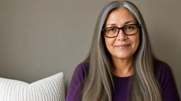 Authentic Portrait of a Confident Mature Woman