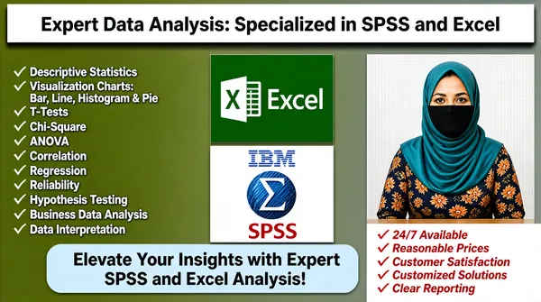 Expert SPSS & Excel Data Analysis Services Slide