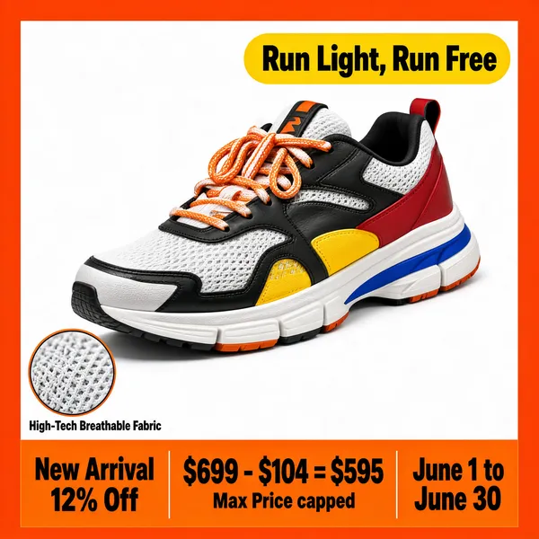 Retro Running Sneaker Streetwear Promo
