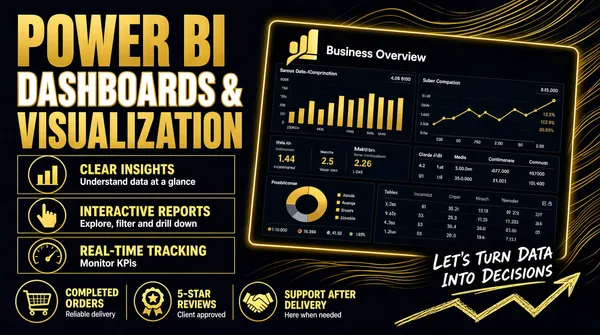 Premium Power BI Dashboard Gig Cover