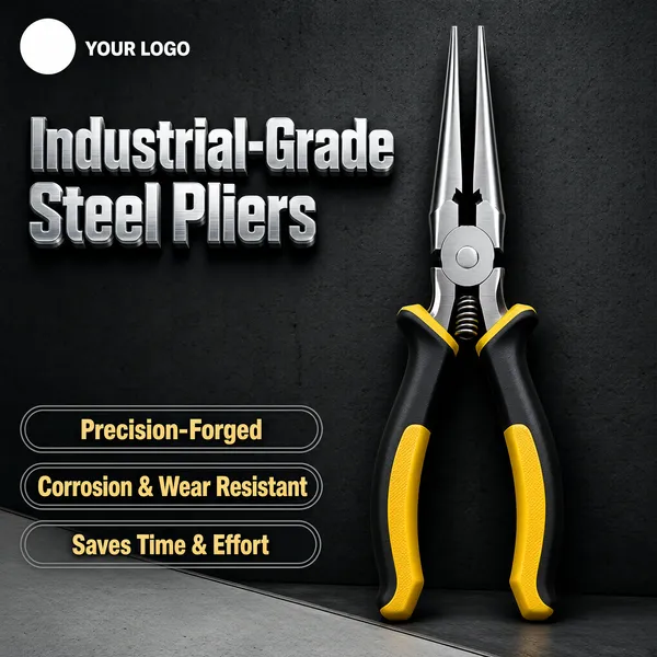 Industrial-Grade Steel Pliers