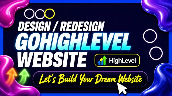 GoHighLevel Website Design SaaS Banner