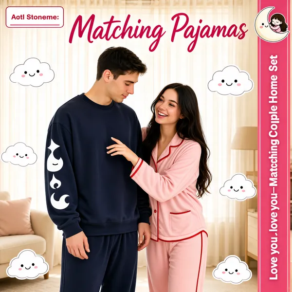 Matching Couple Pajama Lounge Set