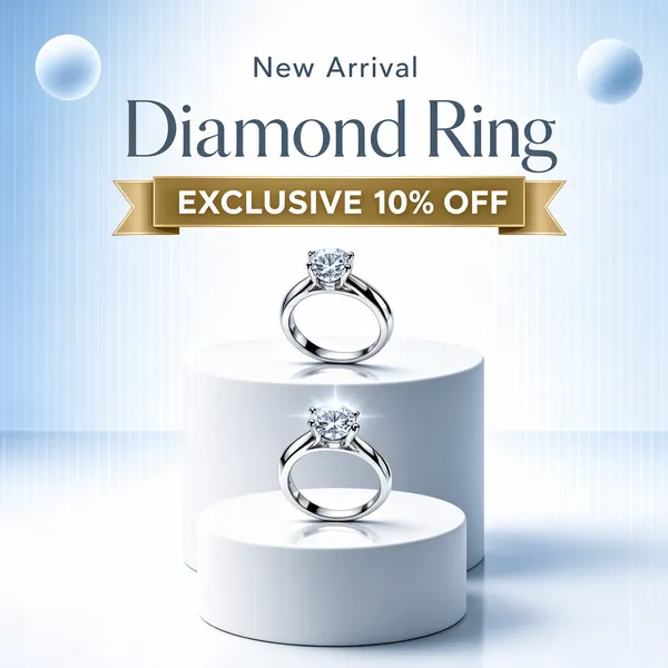 New Arrival Diamond Ring Showcase