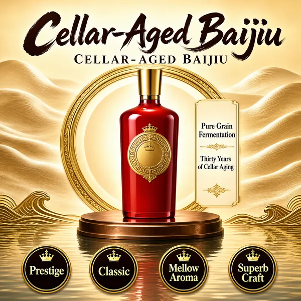 Cellar-Aged Heritage Liquor Bottle