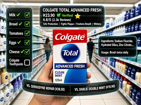 AR Supermarket Product Scanner Interface
