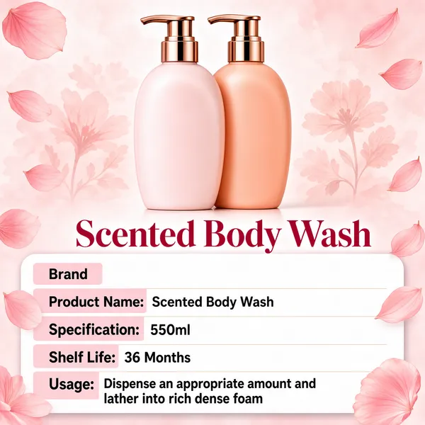 Scented Body Wash Twin Bottle Product Shot