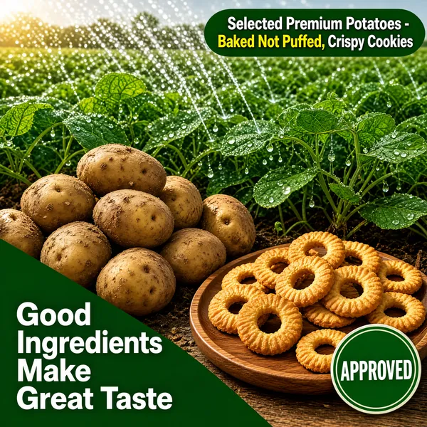 Premium Potato Ring Cookies Crispy Snack