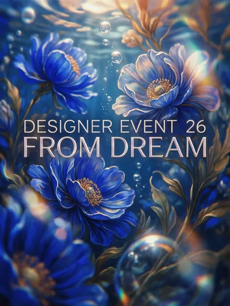 Dreamlike Floral Designer Event Poster