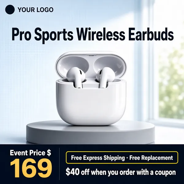 Pro Sports Wireless Earbuds