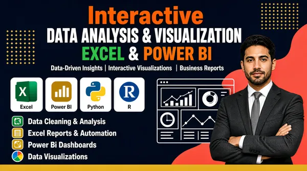 Interactive Data Analysis & Visualization Gig Cover