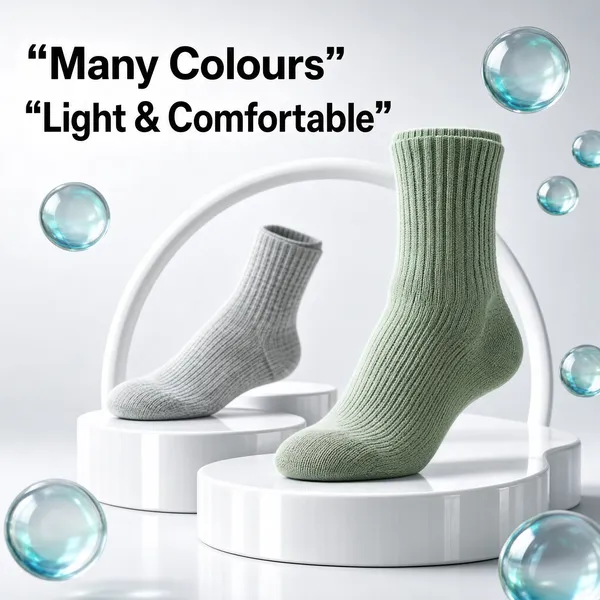 Minimalist Sock Product Display