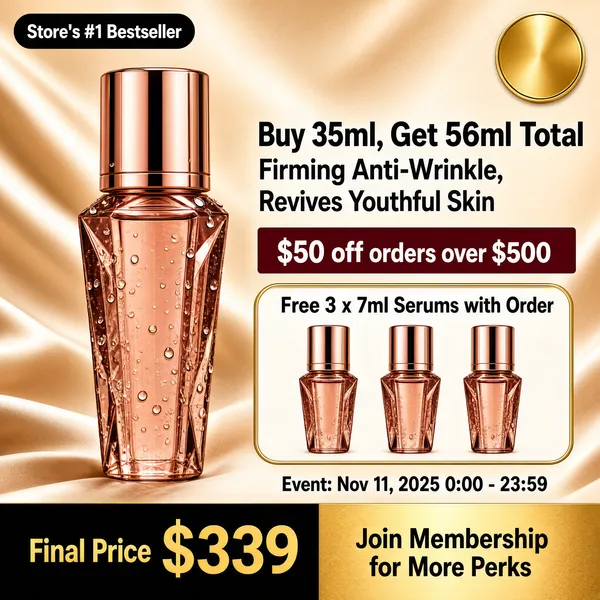 Luxury Champagne Serum Mega-Sale Promo