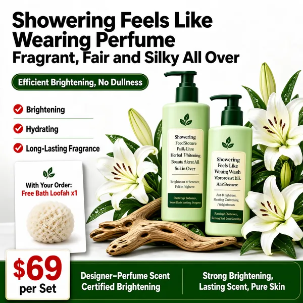 Herbal Whitening Body Wash Set