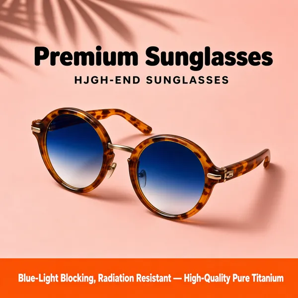Premium Round Sunglasses — Blush Minimal Style