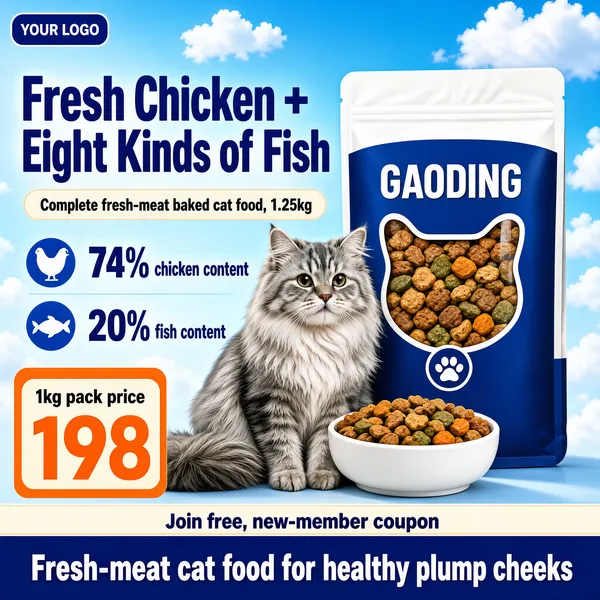 Fresh Meat Cat Food Product Shot