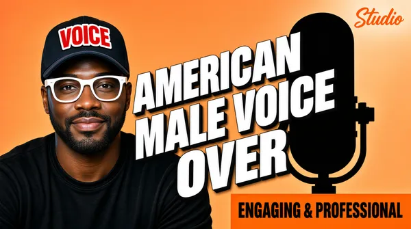 American Male Voiceover Professional Gig Cover
