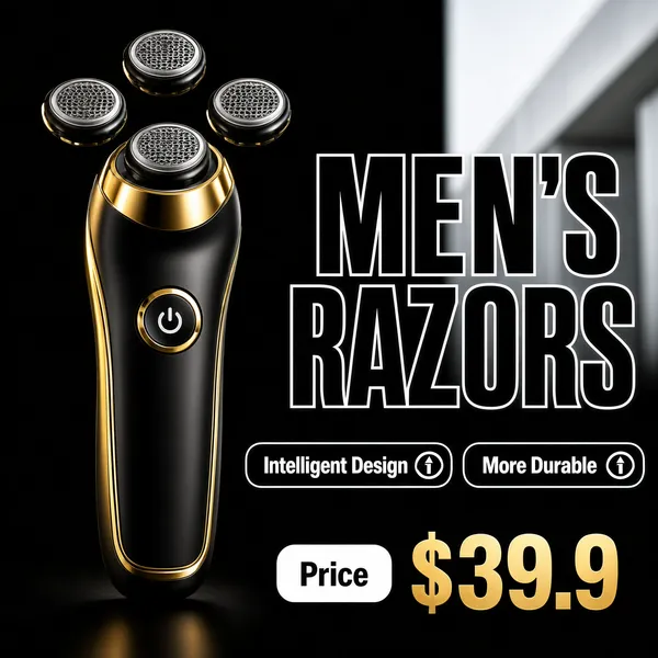 Men's Premium Electric Rotary Shaver