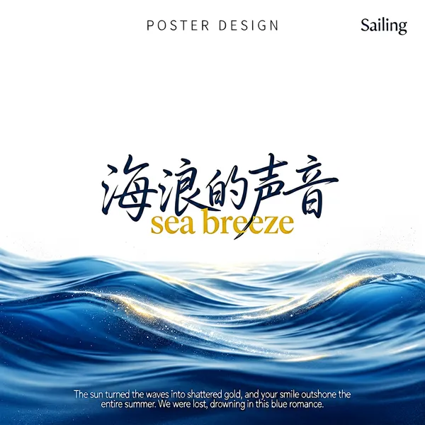 Blue Romance Summer Waves