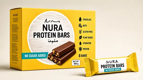 Protein Bar Packaging Product Shot