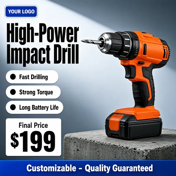 High-Power Impact Drill Product Showcase
