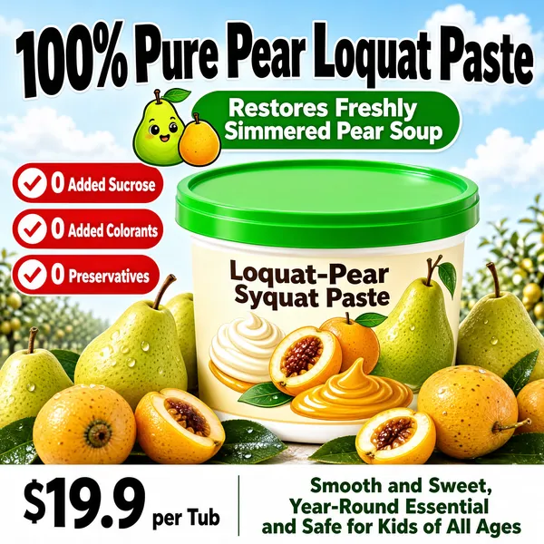 100% Pure Pear Loquat Paste