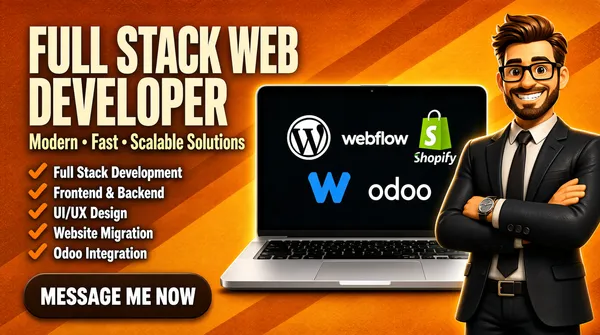 Full Stack Web Developer Fiverr Gig Cover