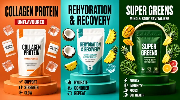 Tri-Panel Wellness Product Gig Cover