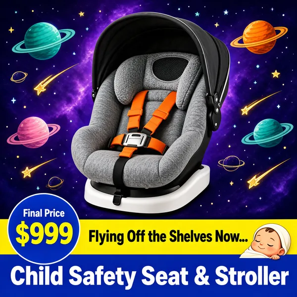 Whimsical Space Infant Car Seat Product Image