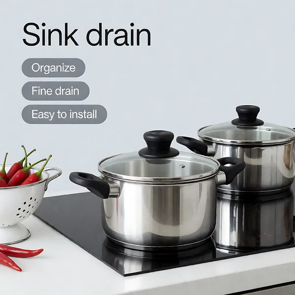 Stainless Steel Sink Drain Pot with Fine Mesh