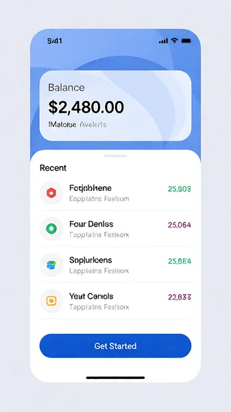 Modern Fintech App Interface Screenshot