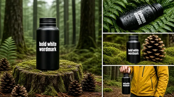 Outdoor Bottle Collage Forest Product Shot