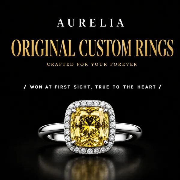 Luxury Yellow Diamond Ring E-Commerce Showcase