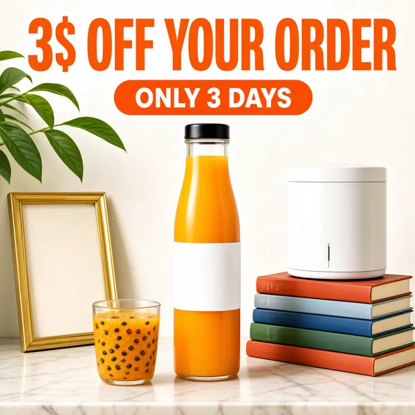 Fresh Orange Juice Sale Promo