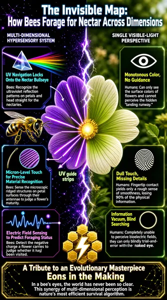 The Invisible Map: How Bees Perceive Hidden Realms