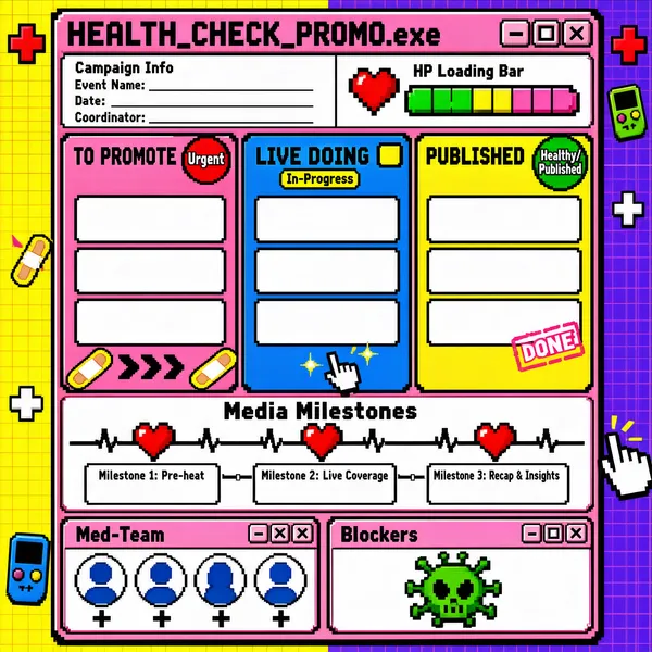 Retro Health Campaign Tracker Infographic