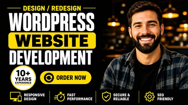 Professional WordPress Website Development Gig Cover