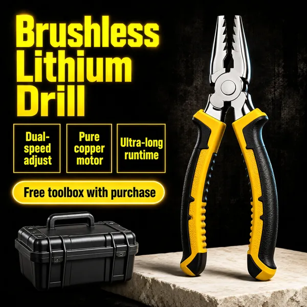 Brushless Lithium Drill — Professional Power Tool