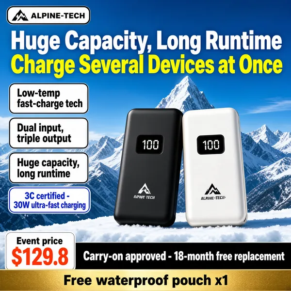 Alpine Power Bank 30W Fast Charging