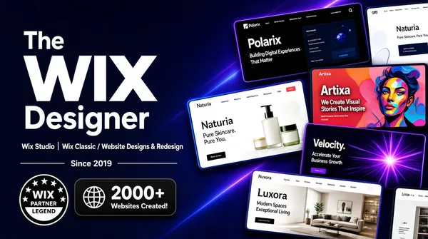 Professional Wix Designer Portfolio Cover